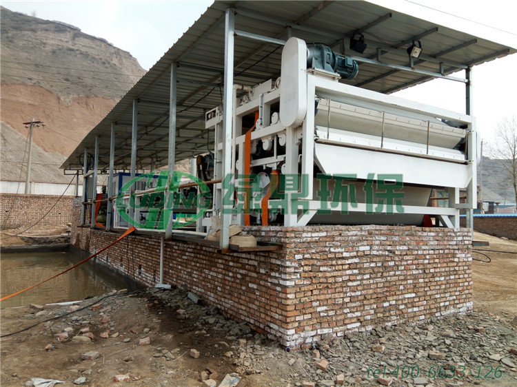 超濃縮帶式壓濾機(jī)應(yīng)用四川省礦山泥漿脫水處理工程案例 2