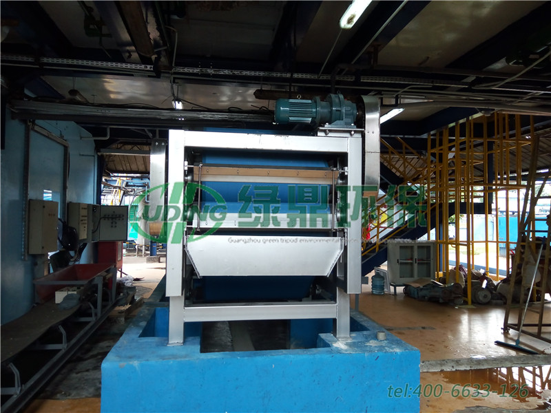 印度尼西亞帶式壓濾機(jī)使用案例 1